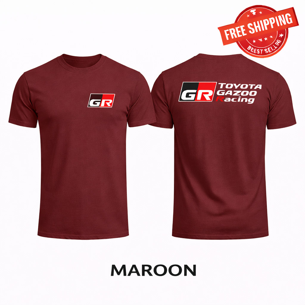 Toyota GR Racing Shirt Gazoo Motorsport Logo Tee JDM Car Fan Unisex Size S-4XL