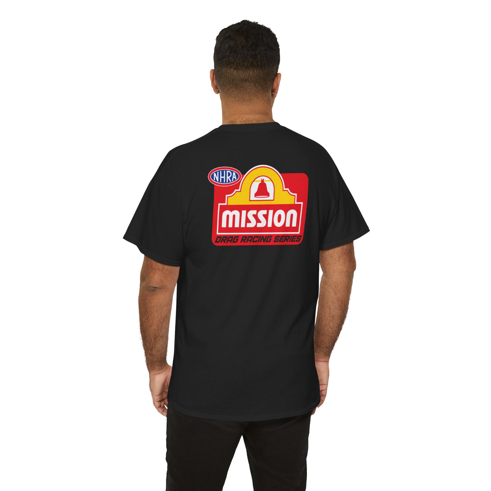 MISSION Drag Racing Series Logo Crew Neck T-Shirt American Men&rsquo;s T-Shirt