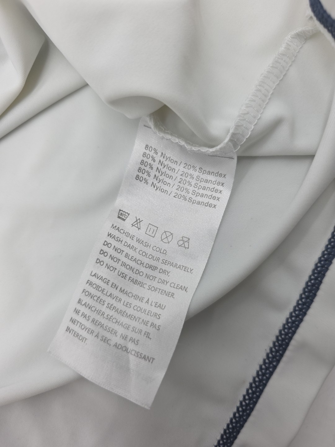 EZRUN T-Shirt Men Large White Logo Running Tee..#38852