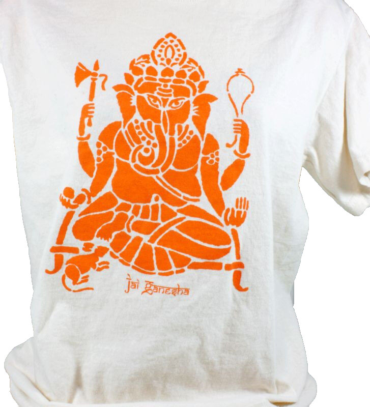 Ganesha T-Shirt – Hindu God Remover of Obstacles 100% Heavy Cotton Size S