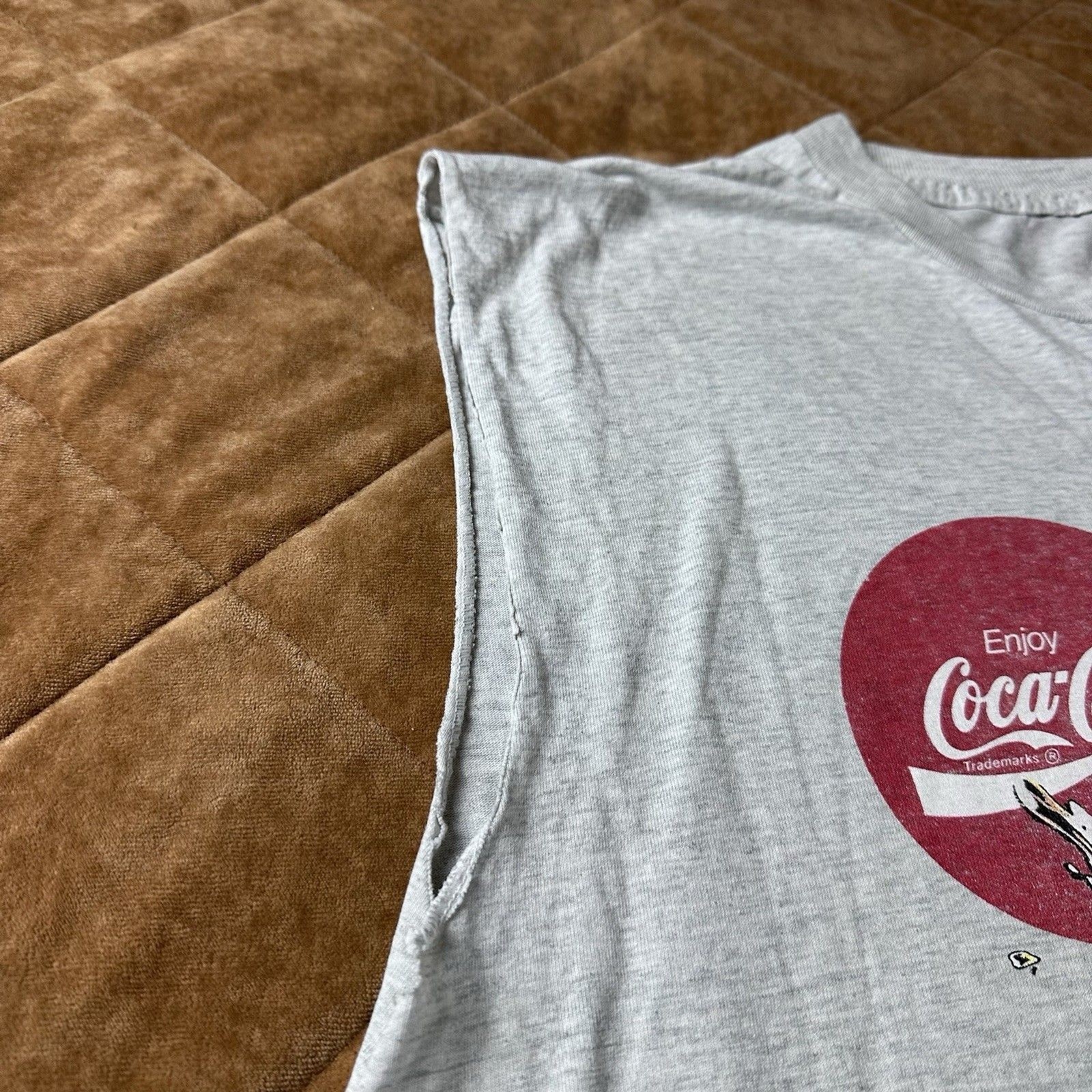 Vintage 90s Coca Cola Coke 44 Oz Double-Sided Shirt Soda Pop Mens XL