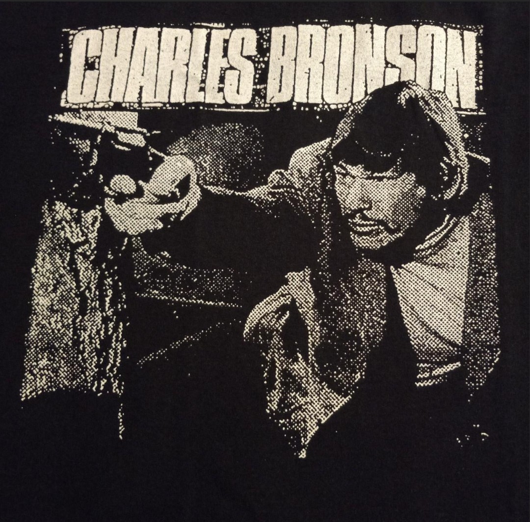 Small CHARLES BRONSON T-Shirt. Power violence Punk Hardcore