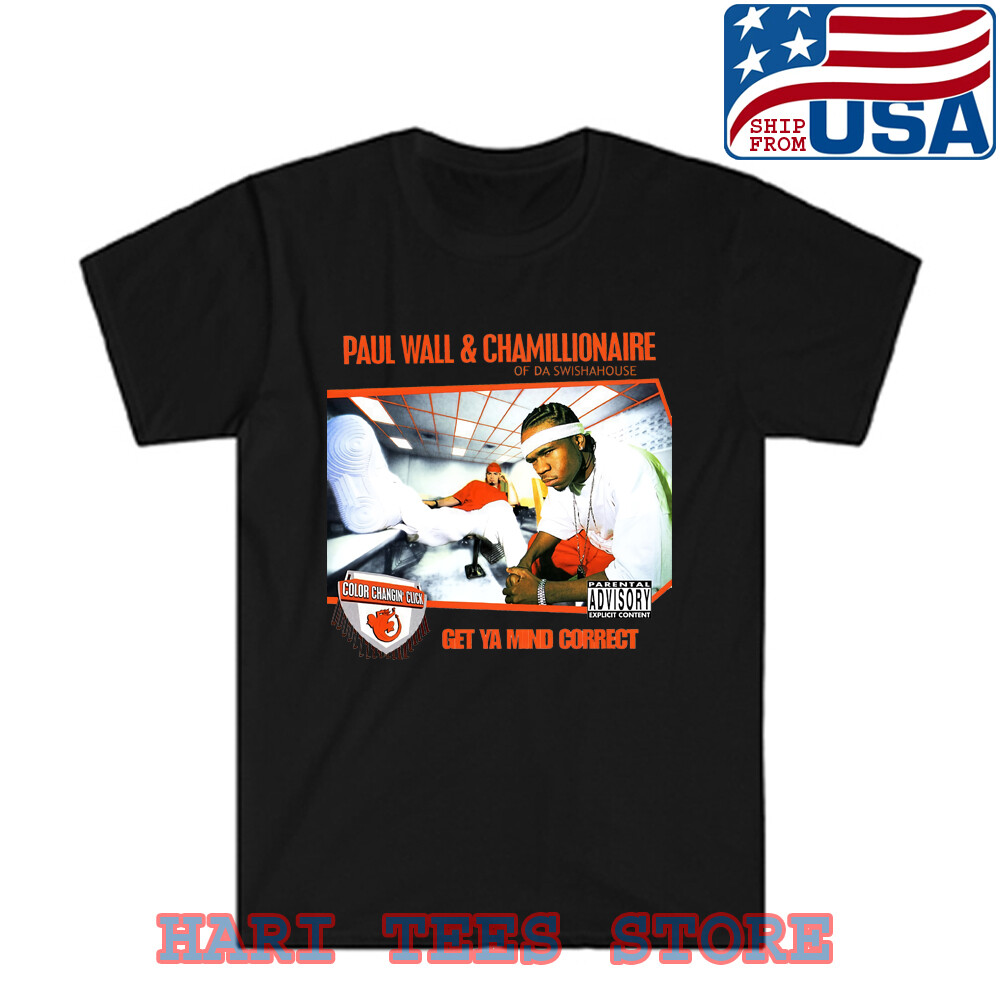 Paul Wall & Chamillionaire Men&rsquo;s Black T-shirt Size S to 5XL