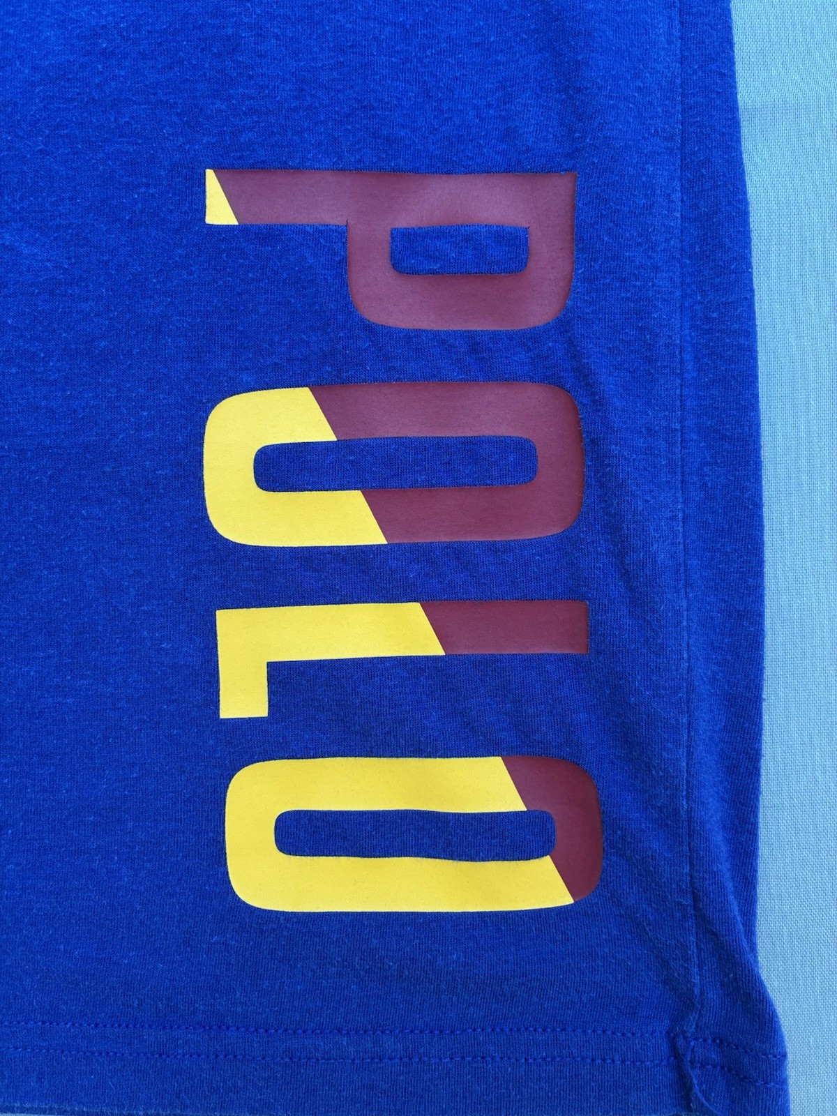 Polo Ralph Lauren Blue Logo Graphic Crew Neck Short Sleeve Tee Men M