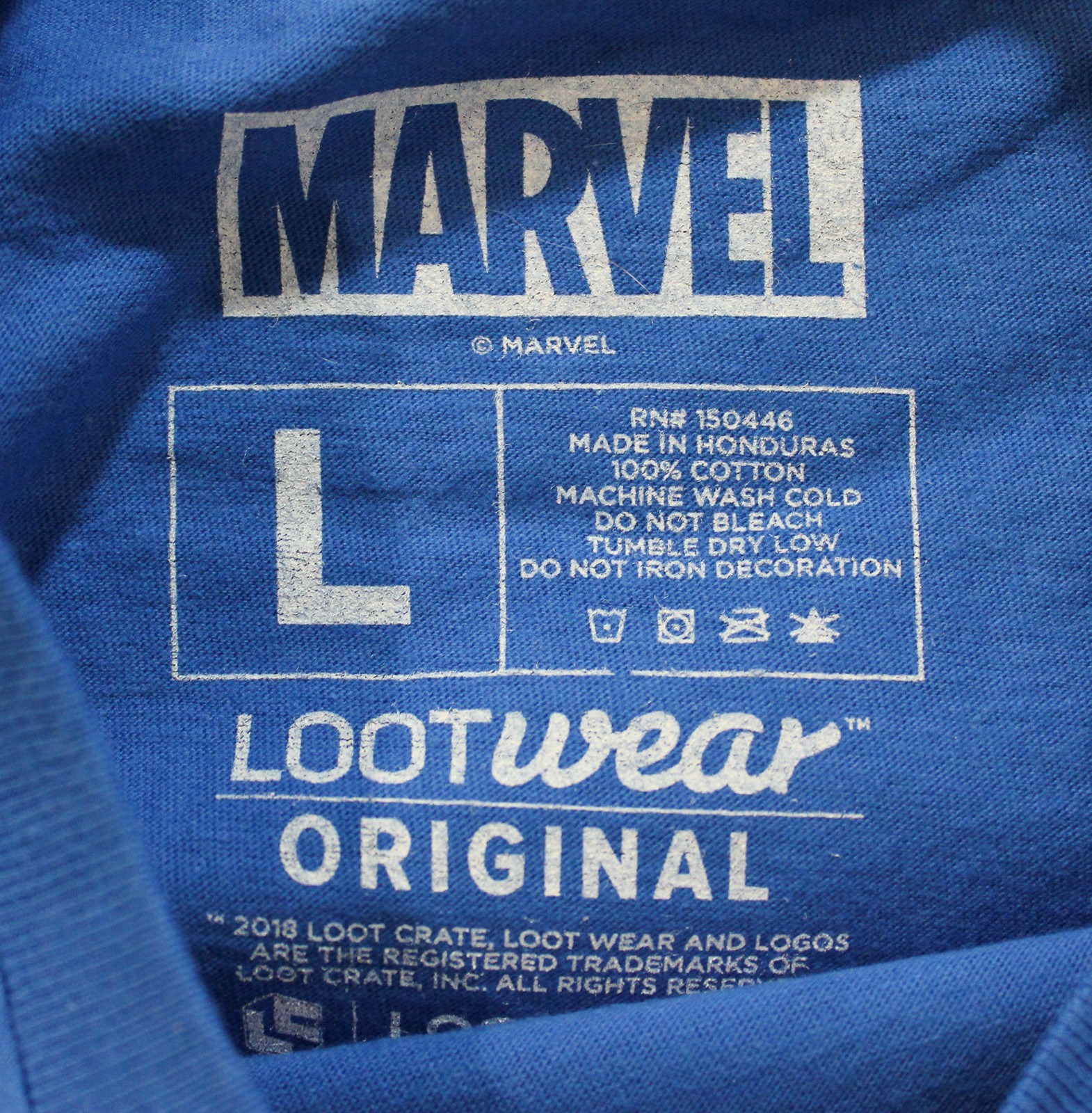 Loot Crate Unisex Adult&rsquo;s Marvel Deadpool Cannonball T-Shirt EH6 Blue Large