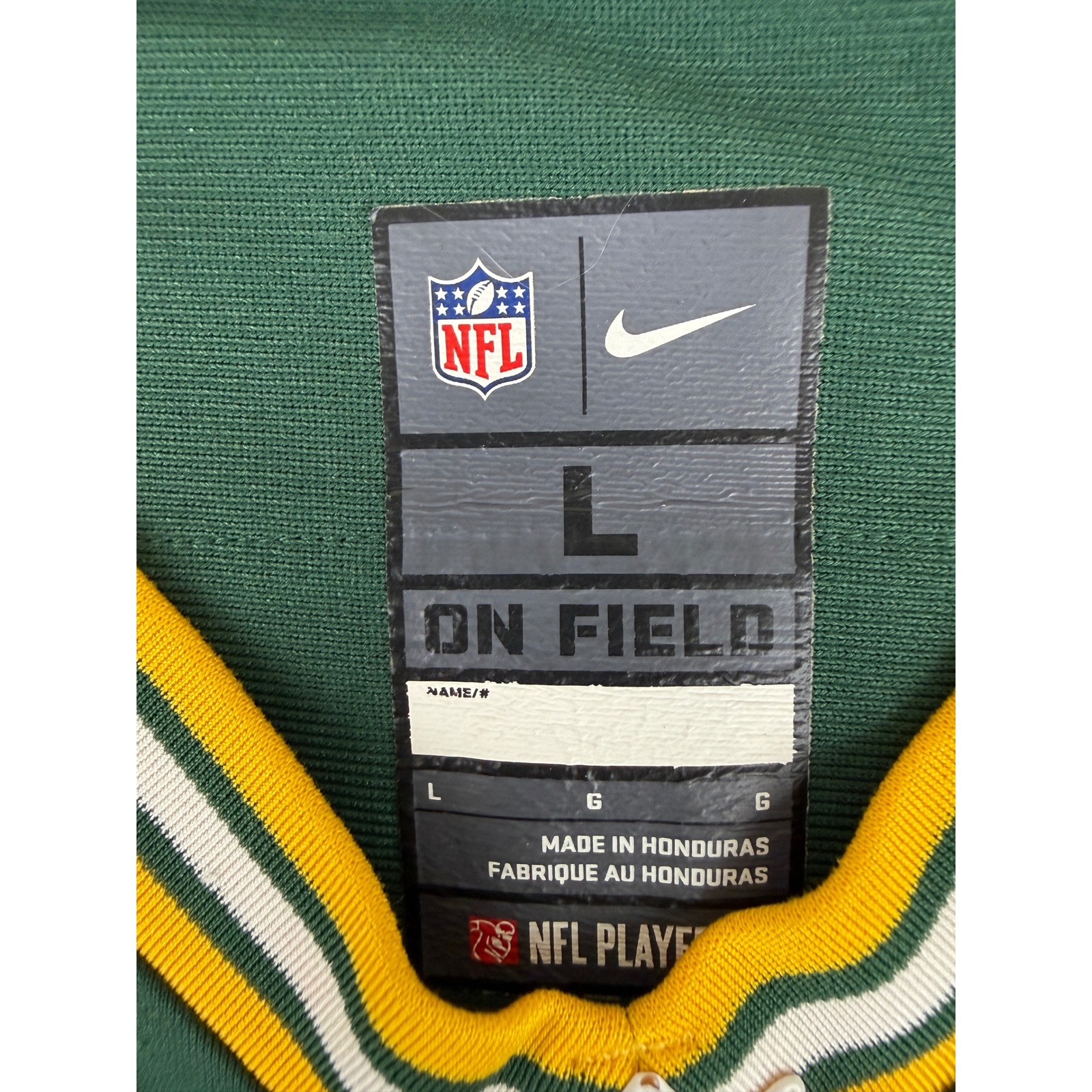 Nike Green Bay Packers Randall Cobb Jersey Mens Large Green #18 NFL On Field