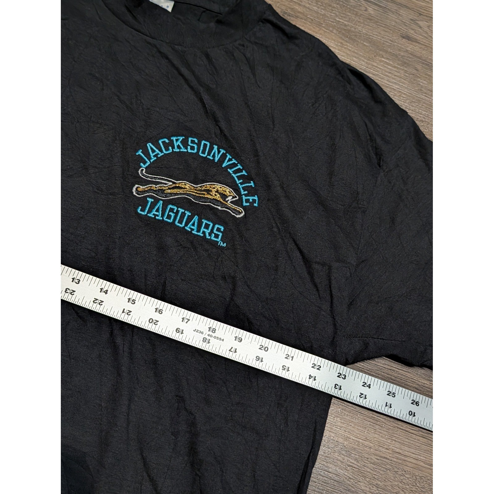 Vintage Champion Jacksonville Jaguars T Shirt XL Black NFL Made in USA 90s Tee