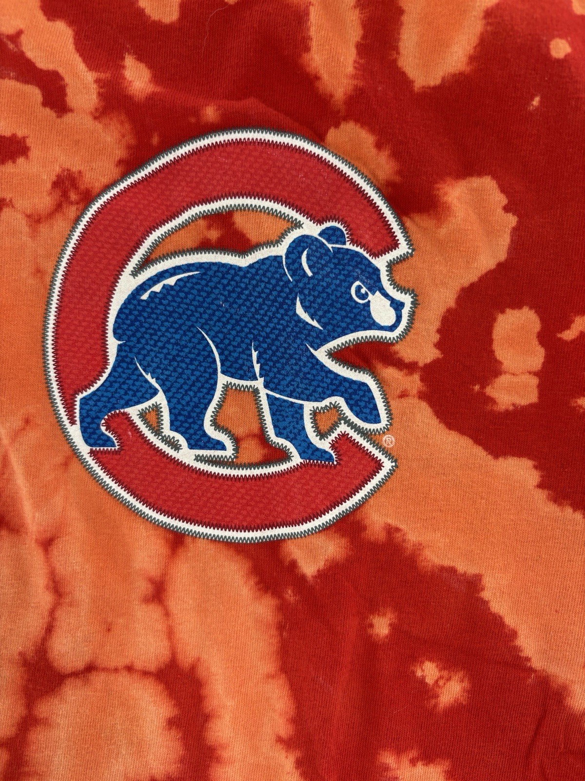 Chicago Cubs XL Tie Dye T Shirt Majestic MLB