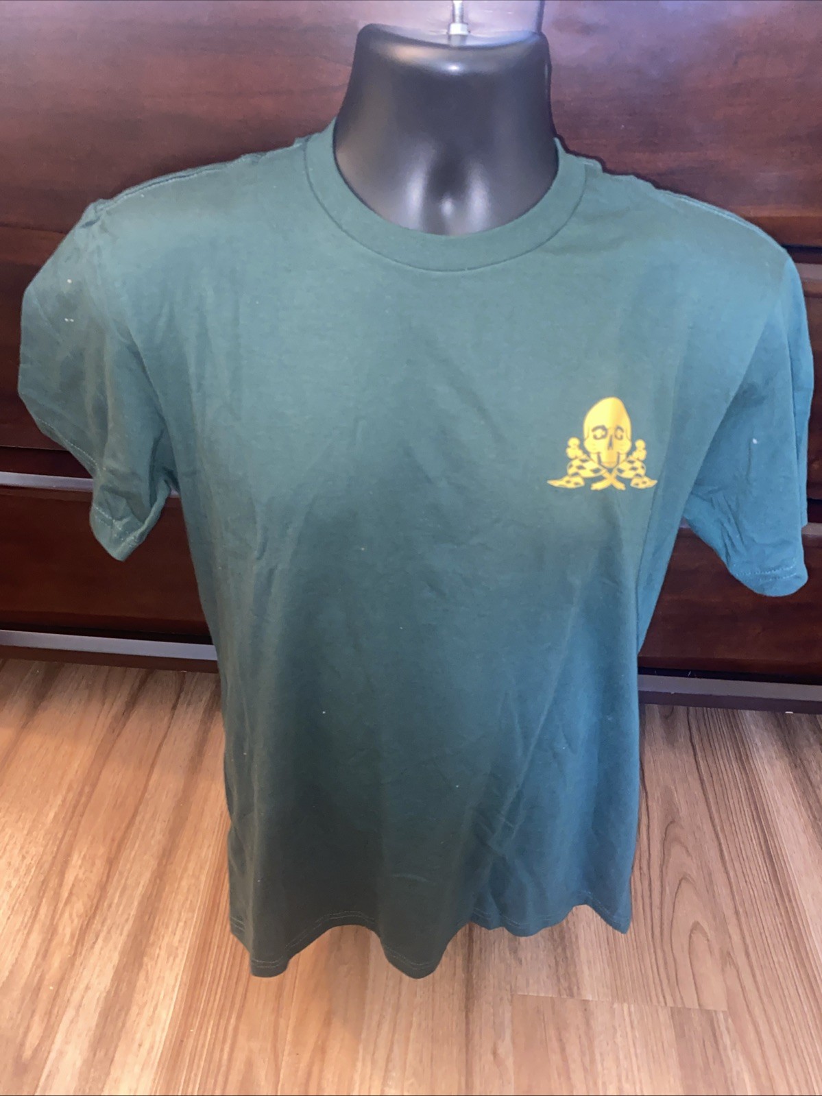 NWT Fasthouse Mens T Shirt « Band Of Misfits » Skull Green Size Small
