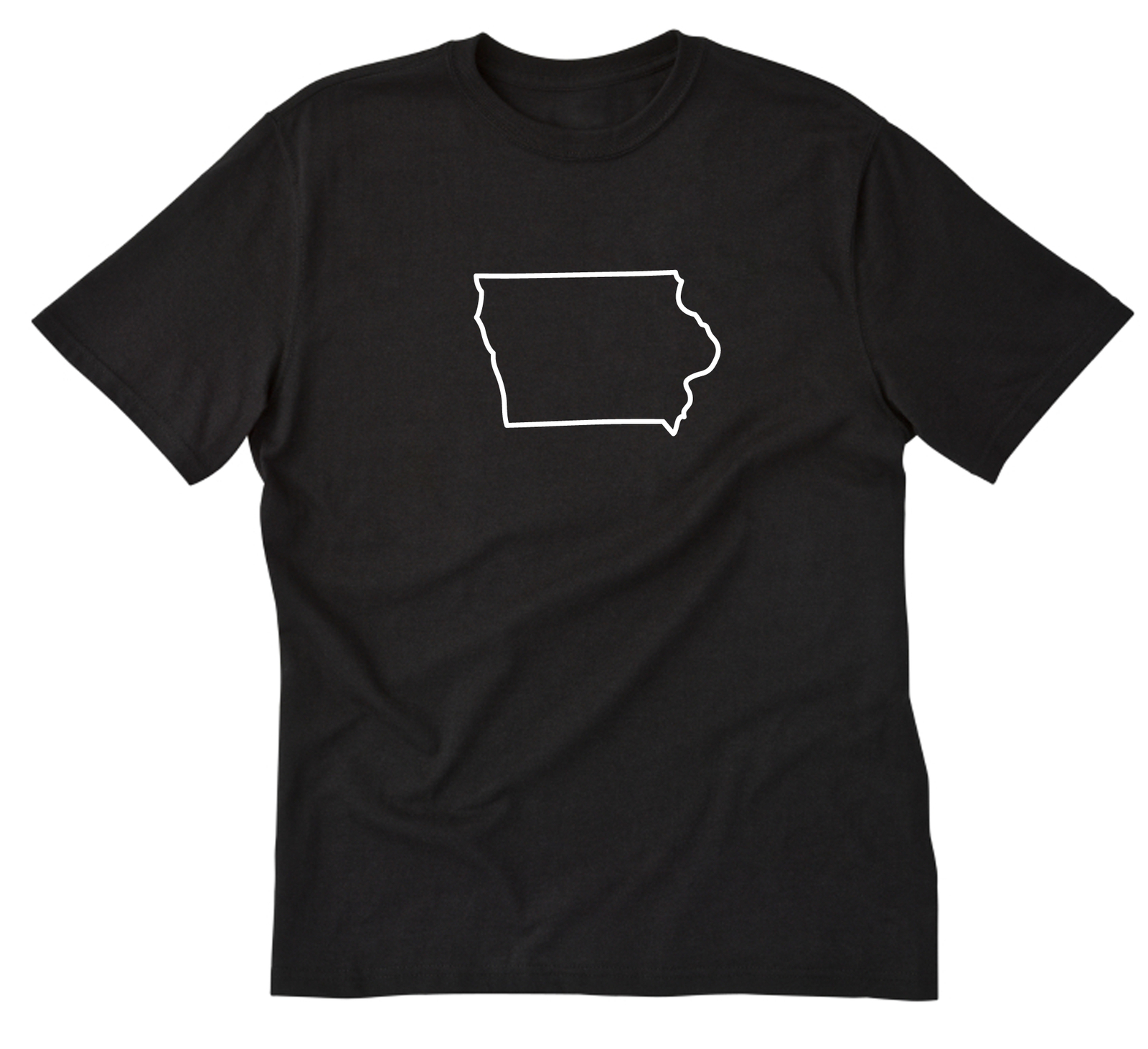Iowa Outline T-Shirt Shirt S M L XL 2XL 3XL Cotton Place Name Vacation