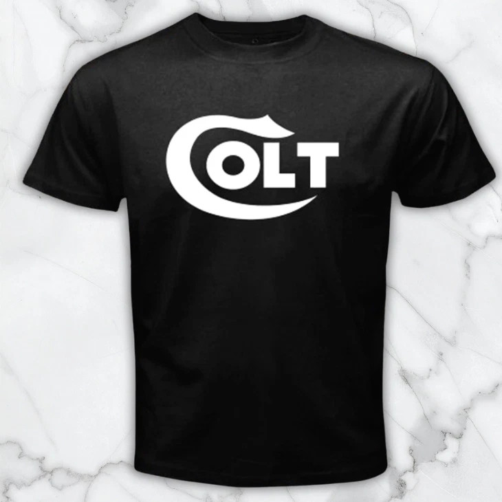 COLT Firearms Guns Men&rsquo;s Black Graphic T Shirt Freeships