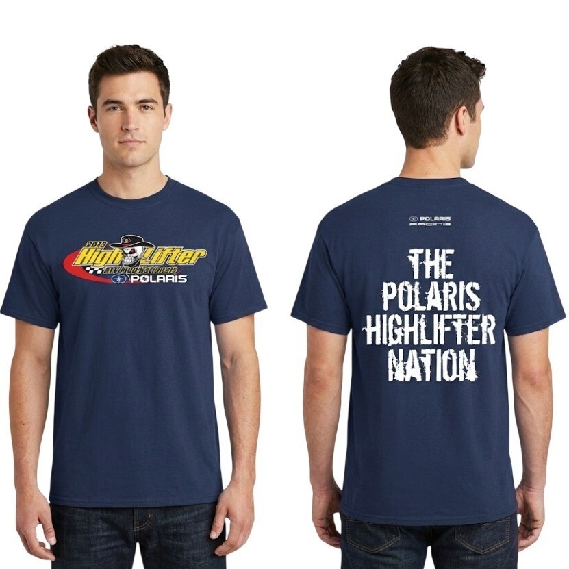 Port and Company 2013 Polaris High Lifter ATV Nationals T Shirt Navy Blue Men XL
