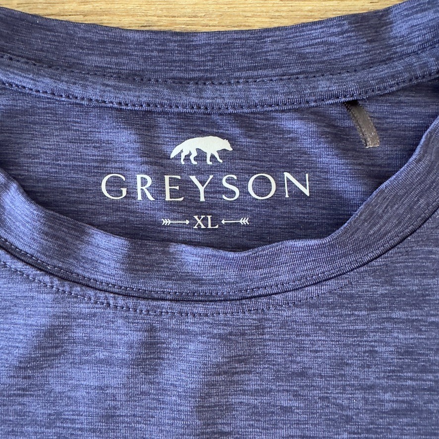 Greyson x Travelers Golf Performance Brrr Tech-UPF-4 Way Stretch Tee-Navy-Sz XL