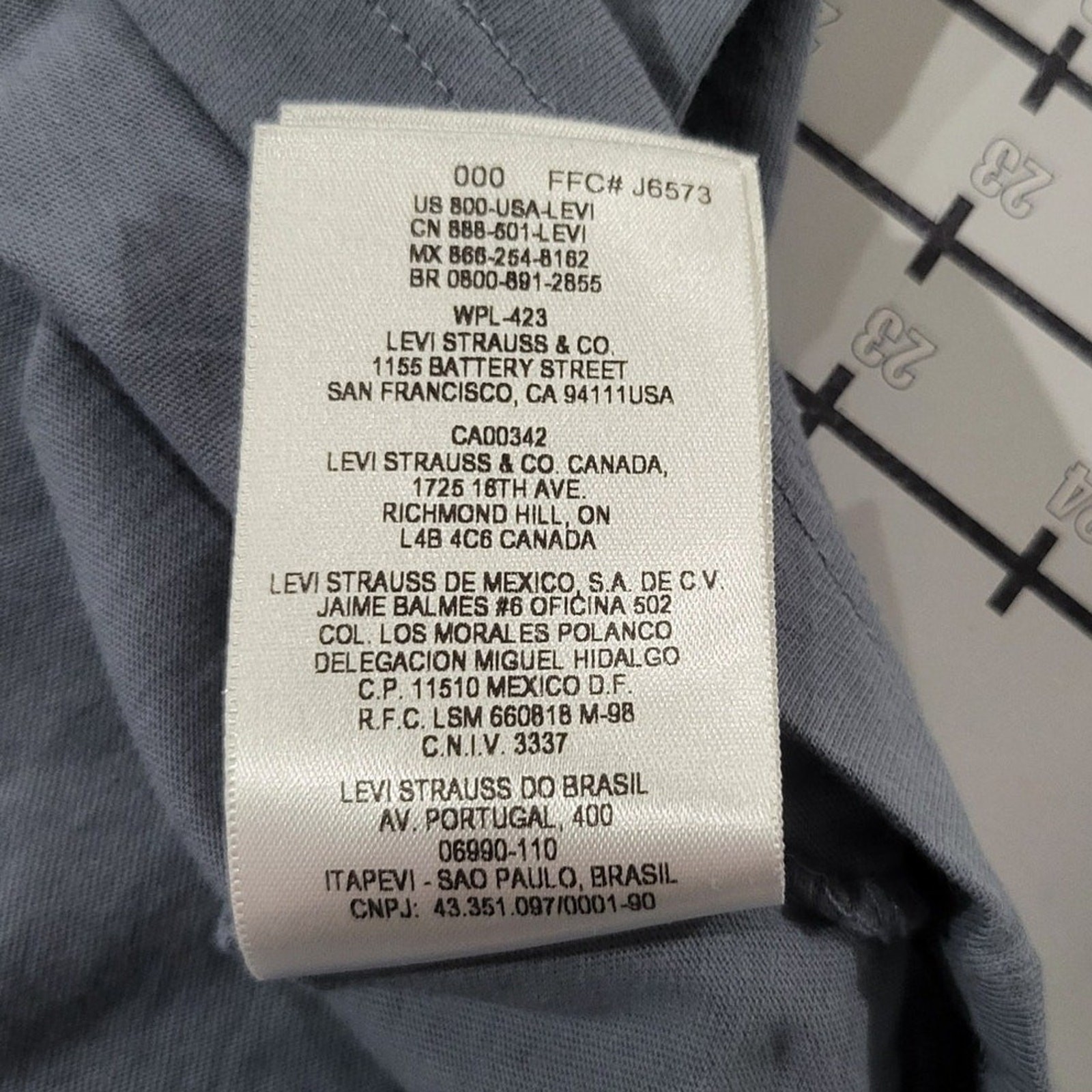 Levi&rsquo;s Shirt Mens Size XL Extra Large Gray Graphic Farmer 20s Retro Short Sleeve