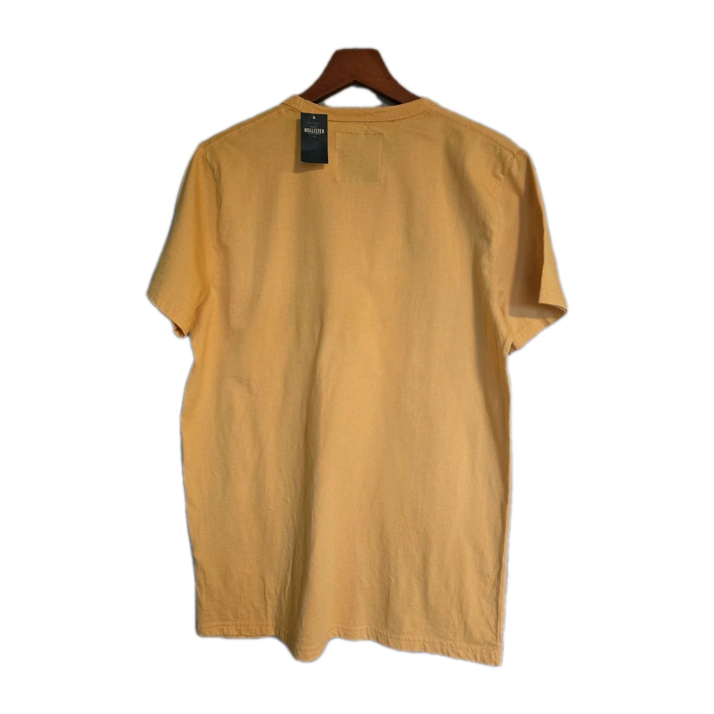 NWT Hollister California Graphic Tee – Mustard Yellow Applique Logo Size M