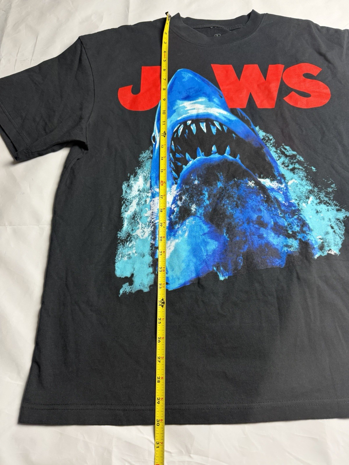 Jaws Ripple Junction Universal Heavyweight SS Black Shirt Movie Sz L B87