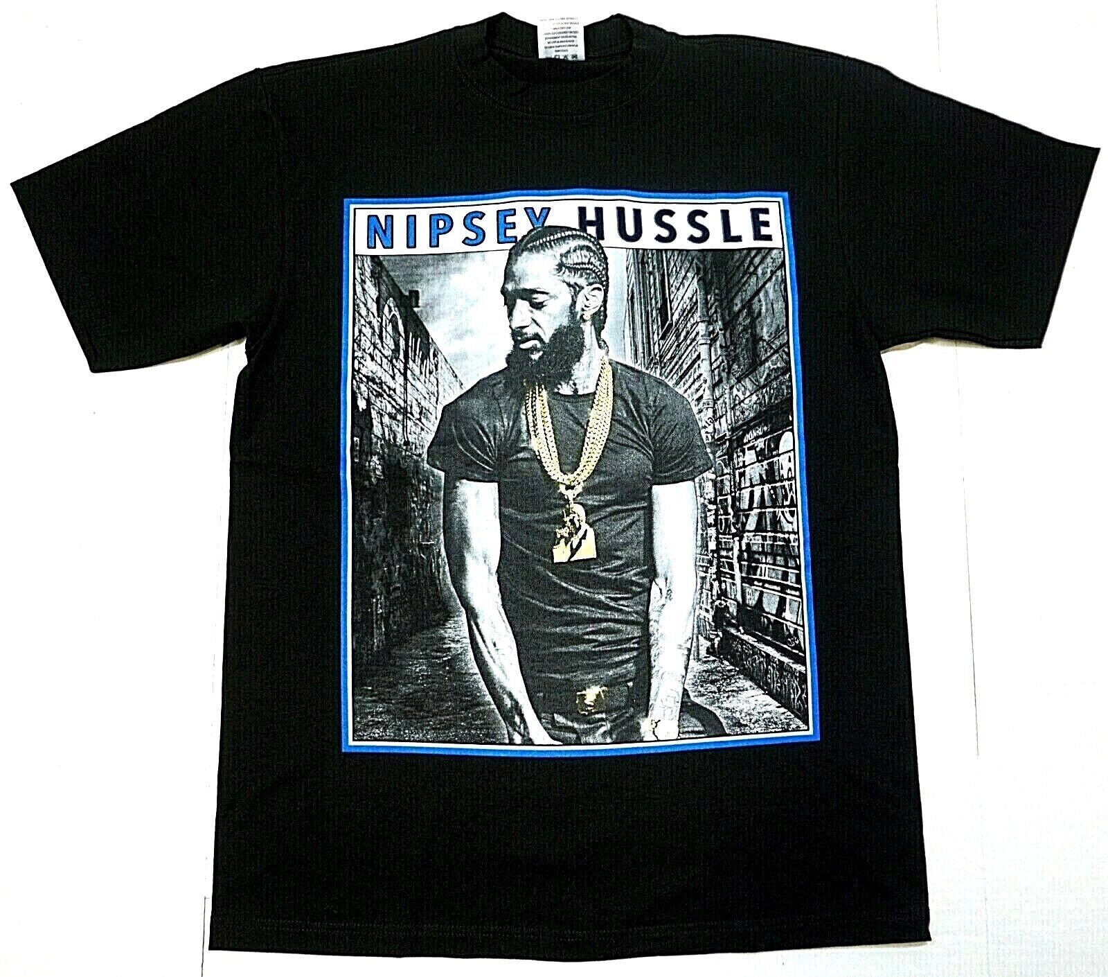 NIPSEY HUSSLE T-shirt LA Crenshaw Rap Hip Hop HU$$LE Tee Men&rsquo;s 100% Cotton New