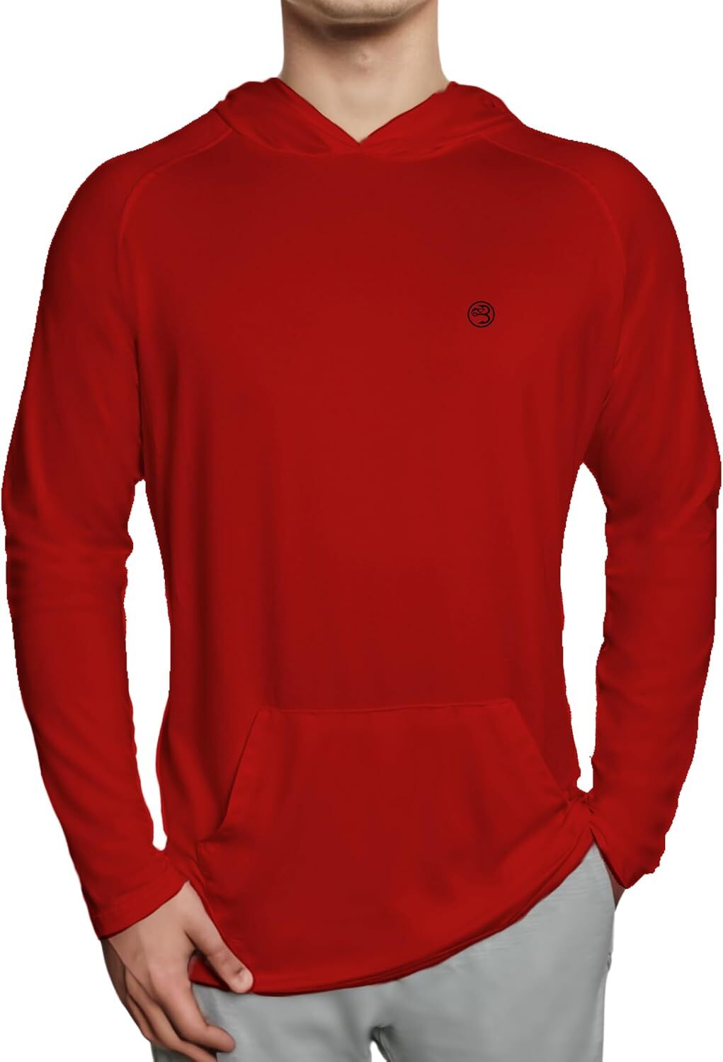 Men&rsquo;s Hooded Sun Shirt UPF 50+ Long Sleeve Fishing Shirt SPF Rash Guard