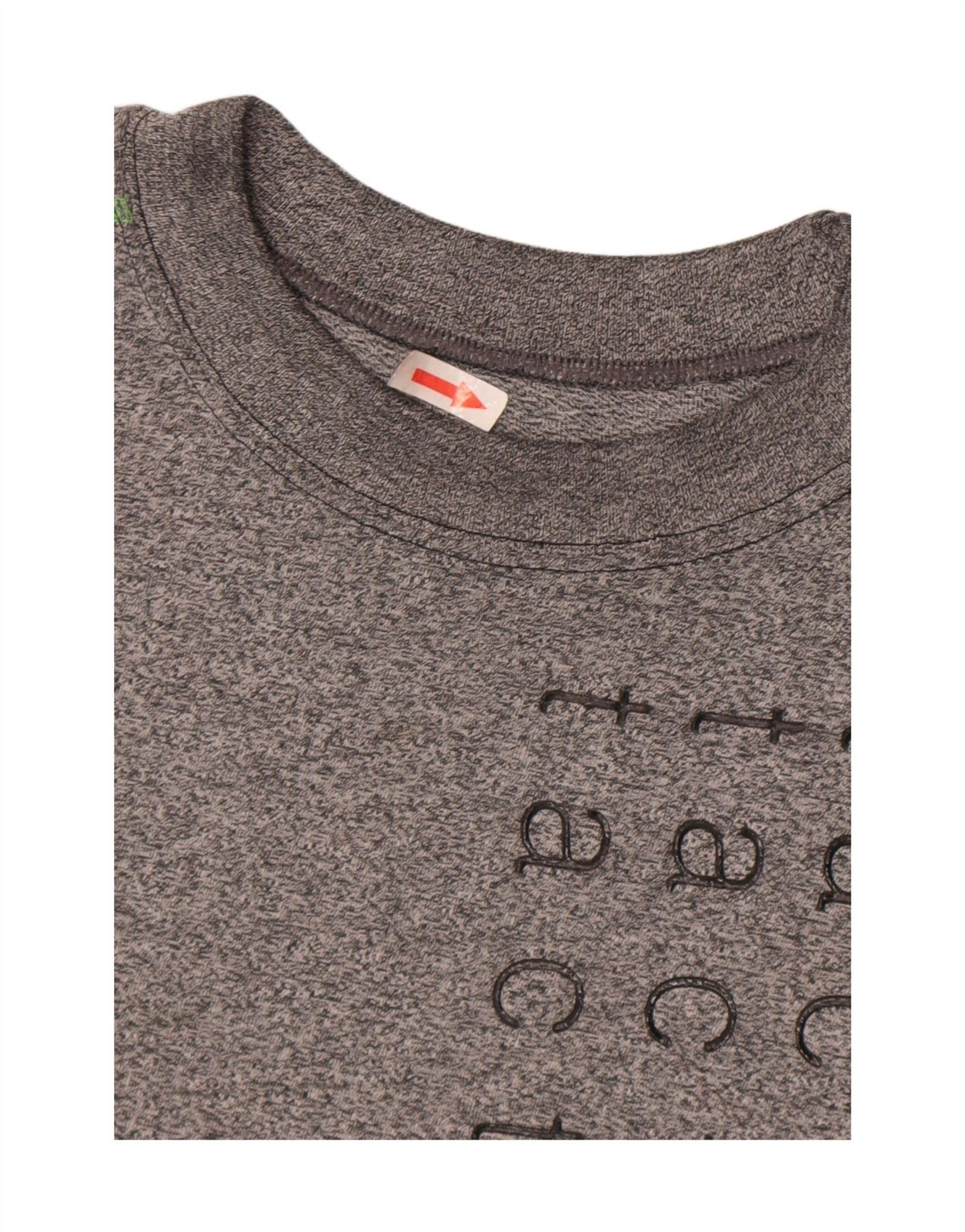 Diadora Mens Graphic T-Shirt Top Large Grey Flecked Cotton BK02