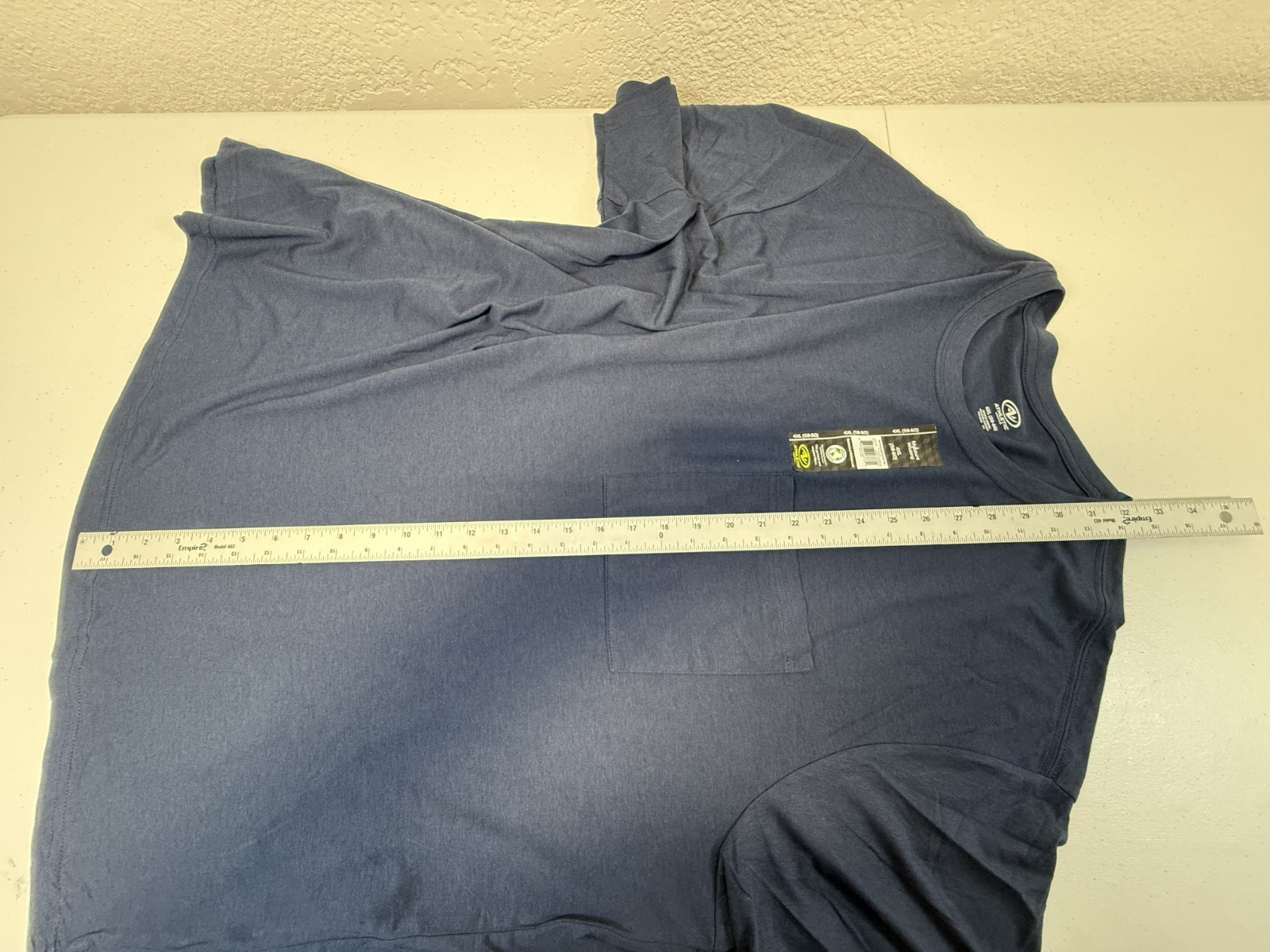 Men&rsquo;s Shirts, (New w/tags), Athletic Works, S/S Crew Neck Pocket Tee 4XL (58-60)