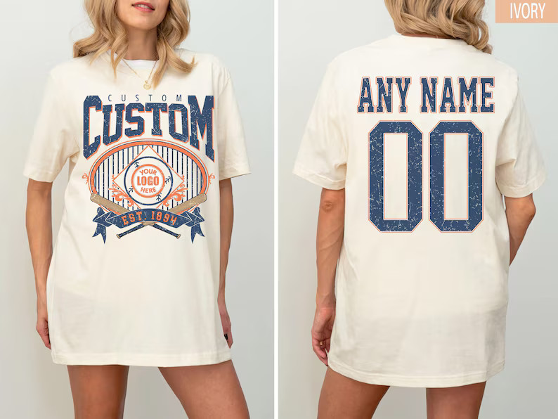 Custom Side Print Design Comfort Tee