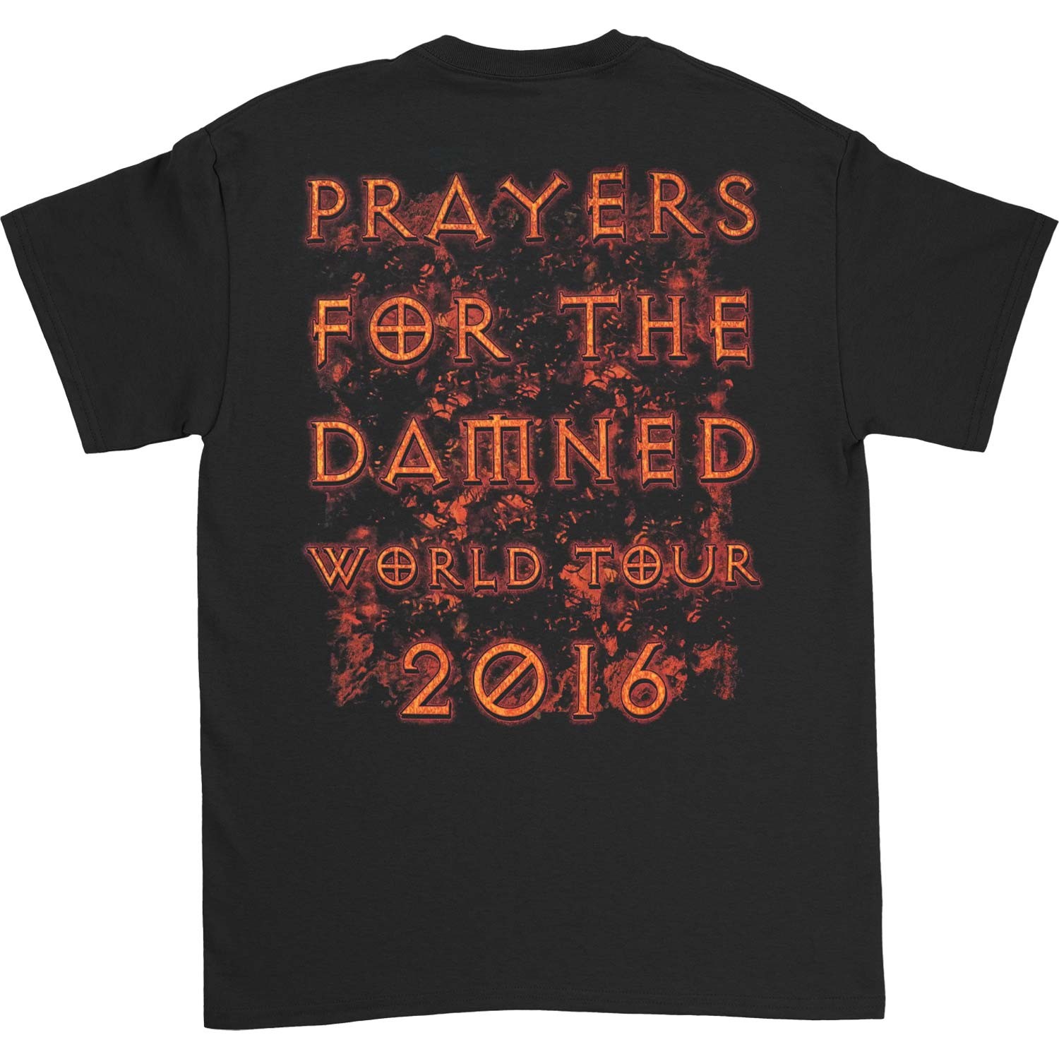 Men&rsquo;s Sixx A.M. Original Damned 2016 Tour Concert T-shirt X-Large Black