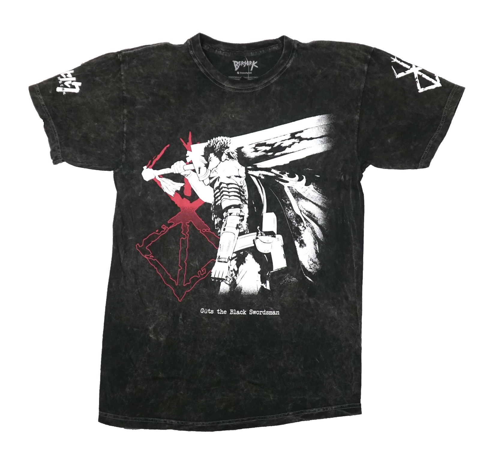 Berserk New Adult T-Shirt – Armor Black Swordsman Mineral Wash