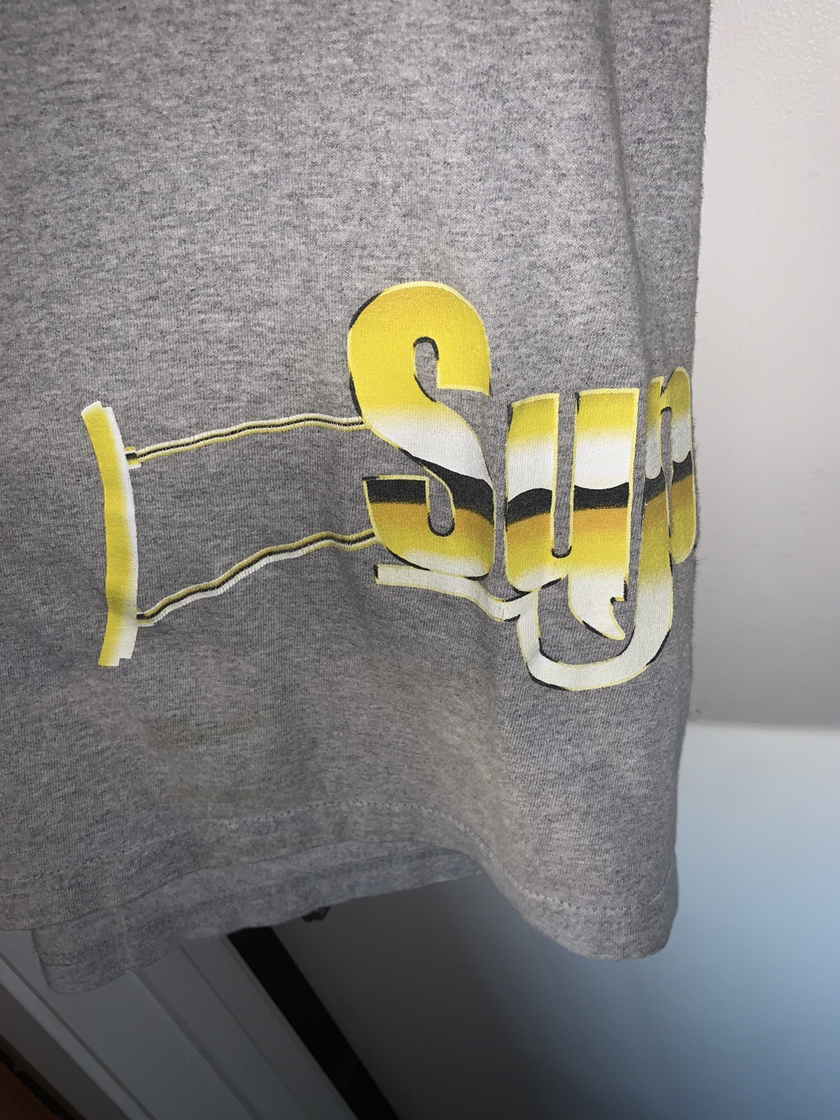 supreme automatic tee grey medium authentic Used