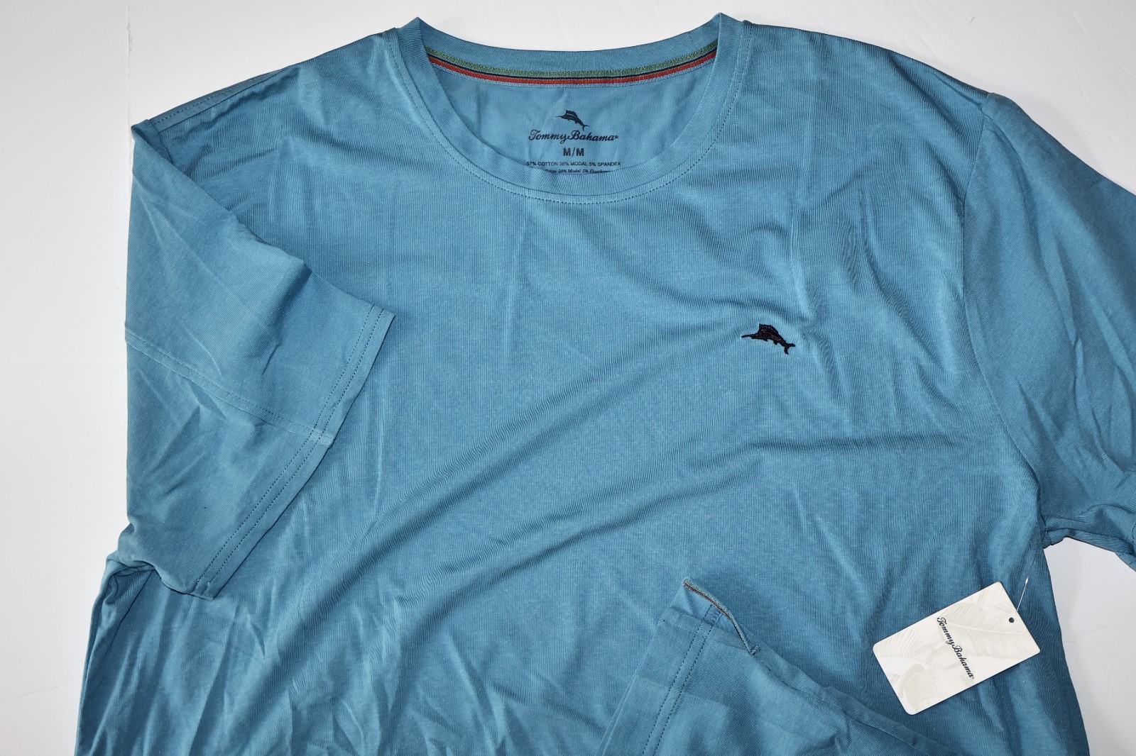 Tommy Bahama T Tee Shirt Lounge Embroidered Marlin Blue SS New Medium M