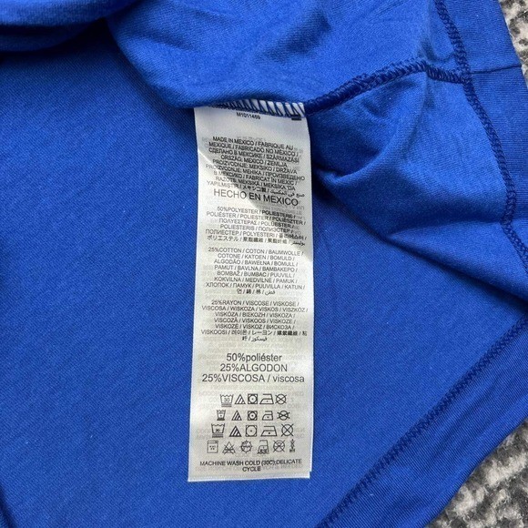 Nike Montreal Expos Shirt Men Large Blue Short Sleeve Crew Neck New L