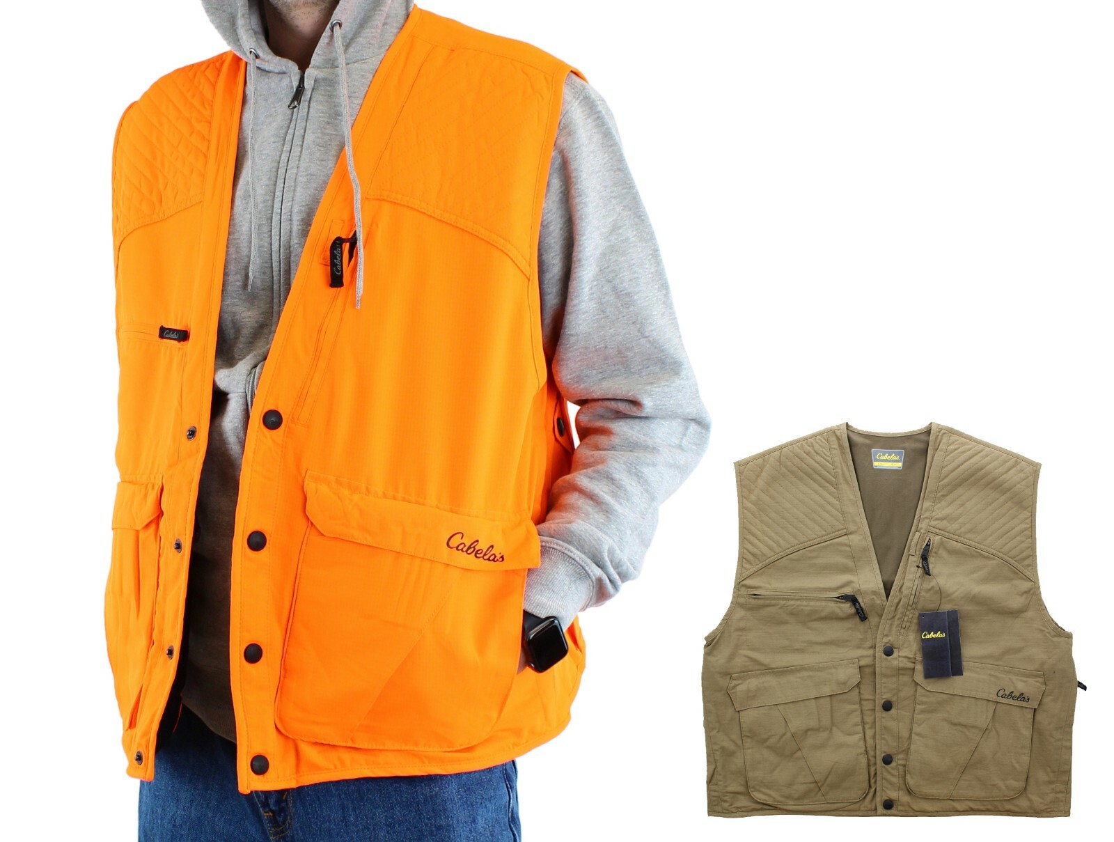 Cabela&rsquo;s Men&rsquo;s Hunting Vest Sportsman Outdoor Tactical Pack Gear Blaze Orange