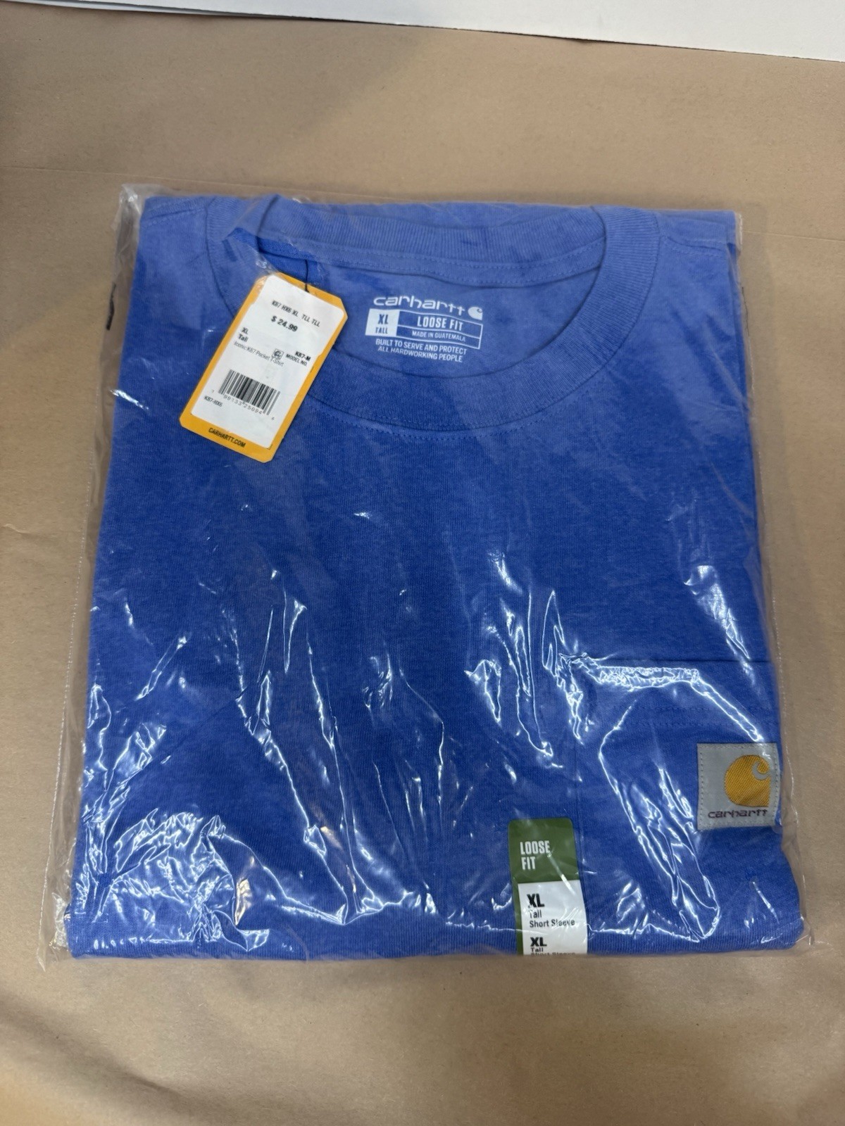 Carhartt K87-M Loose Fit Blue Pocket T-Shirt Men&rsquo;s L Regular Short Sleeve
