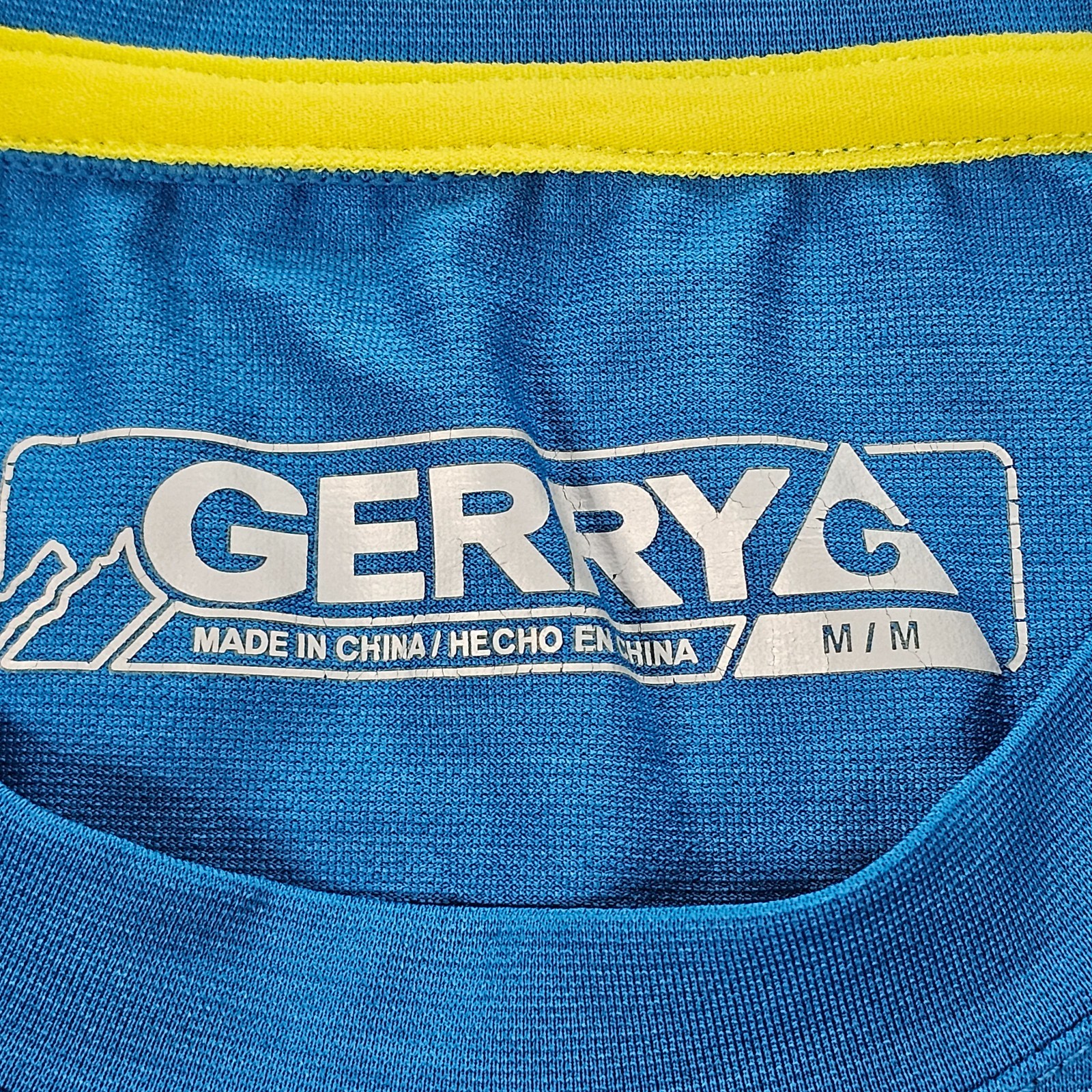 Gerry Blue Long Sleeve Polyester Spandex Performance T-Shirt Men&rsquo;s M