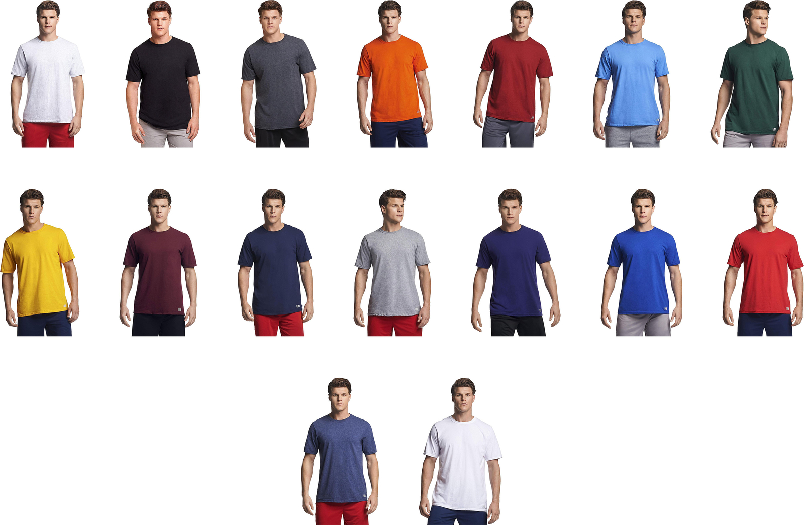 Russell Athletic Men&rsquo;s Cotton Performance Short Sleeve T-Shirt
