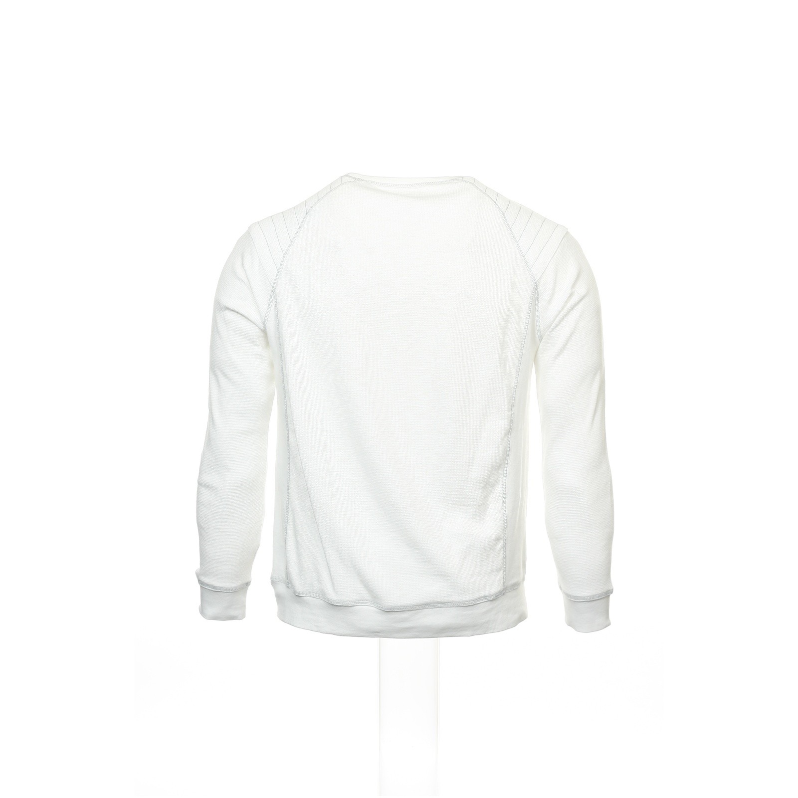 INC International Concepts Mens Thermal Shirt, White Cotton Waffle Knit Top