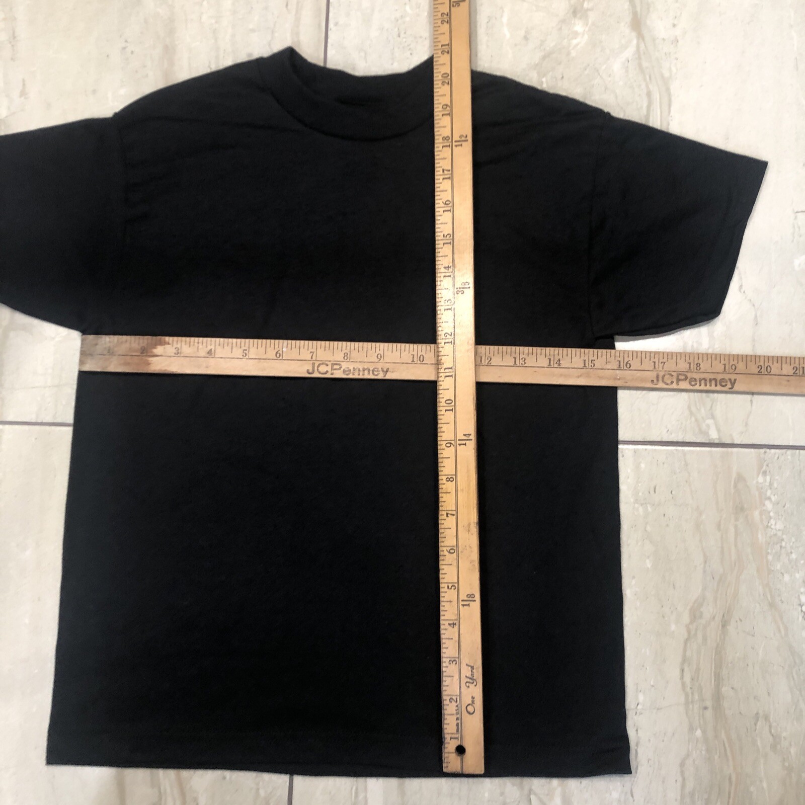 Vintage 90s Hanes HEAVYWEIGHT T-shirt – NOS Size Youth M Black Lot Of 2