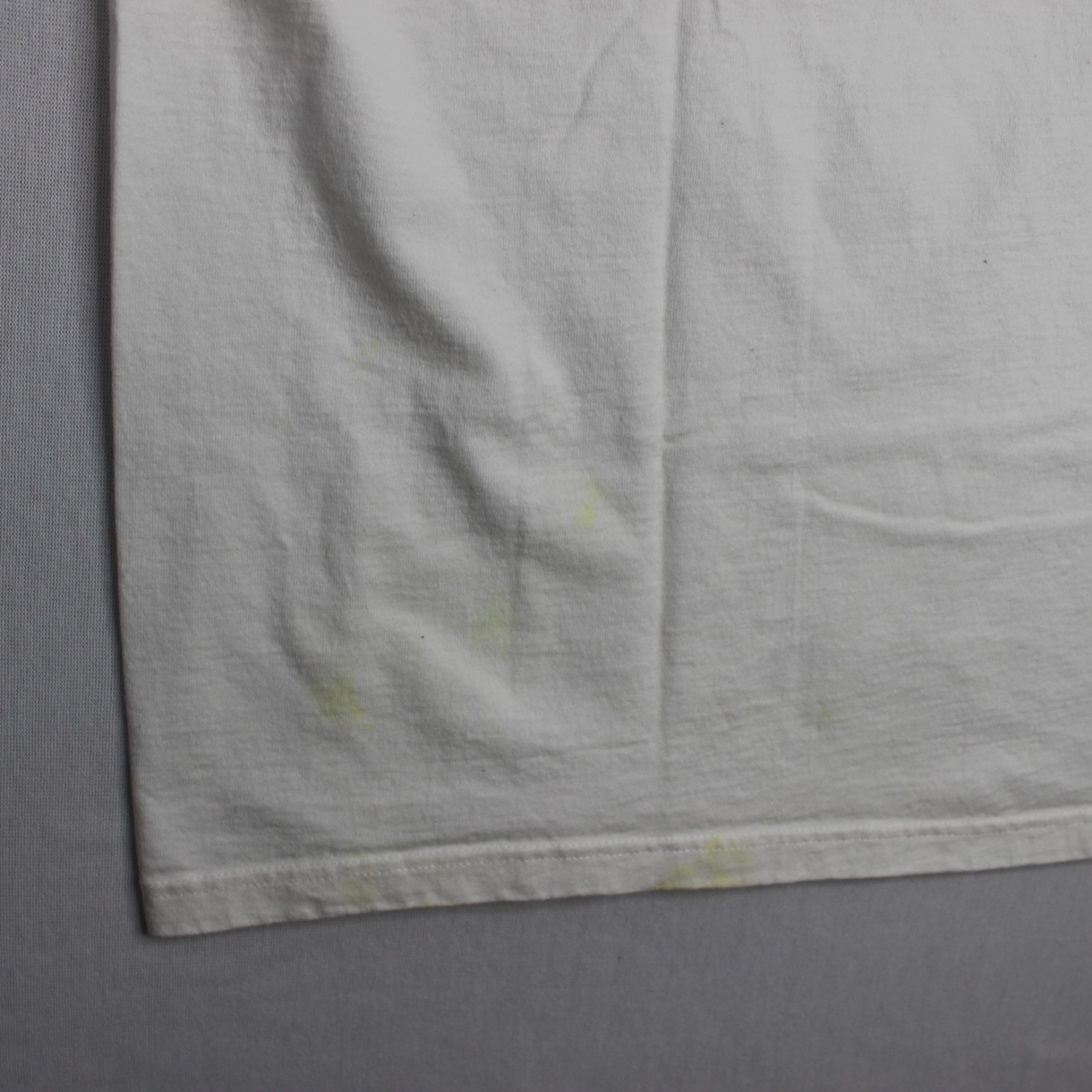 Vintage Pluma T Shirt Blank XL White Heavyweight Cotton 90s Casual RARE distress