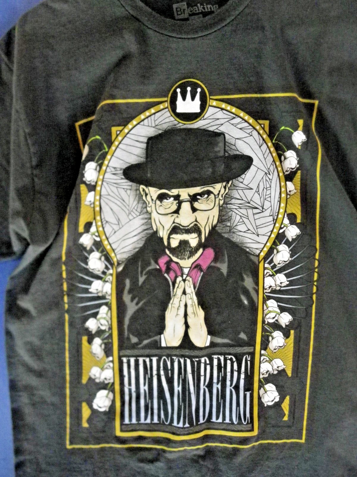 Breaking Bad « Heisenberg » Graphic Men&rsquo;s T-Shirt Size X Large (See Measurement)
