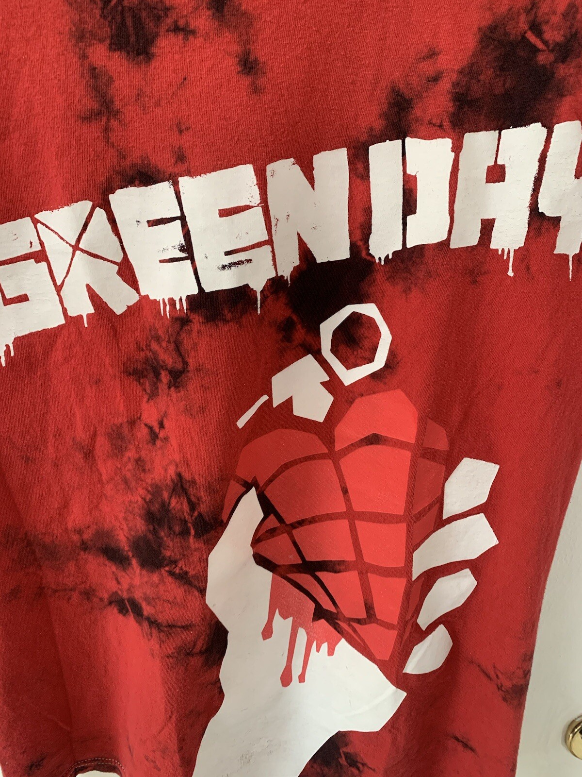Green Day American Idiot Tie Dye Band Vintage Tour T Shirt Tee