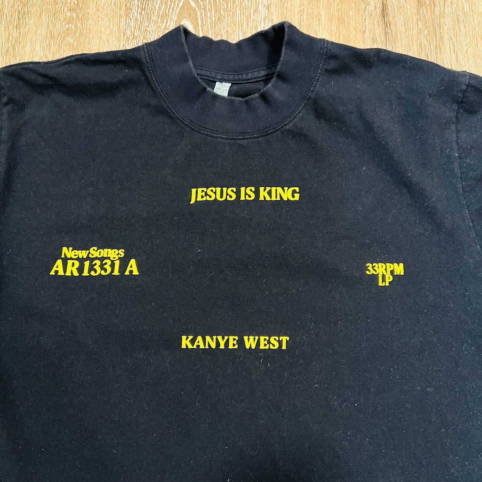 Kanye West Jesus Is King Tour Promo Merch Mens Size Large Blue Shirt Yeezy