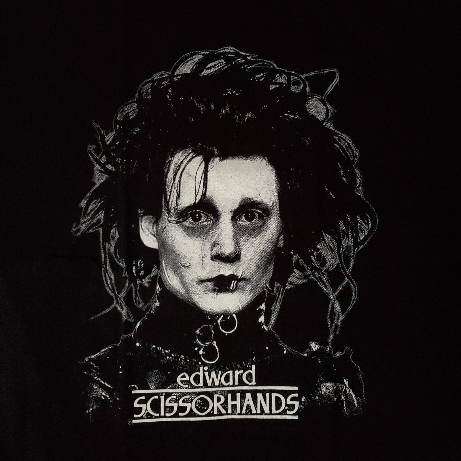 FREE SAME DAY SHIPPING Brand New EDWARD SCISSORHANDS Johnny Depp Shirt LARGE