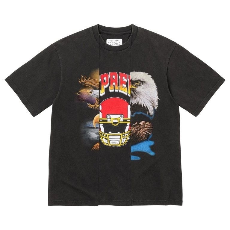 supreme maison margiela Split Tee M Black