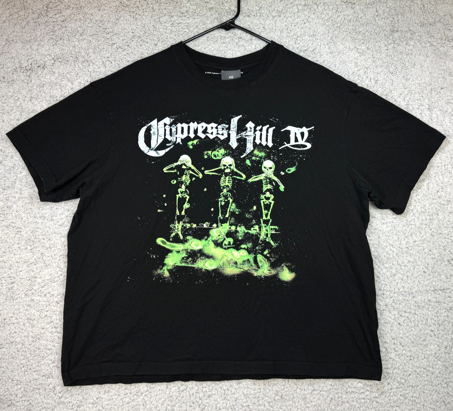H&M Cypress Hill IV Album Loose Fit T-Shirt Men&rsquo;s Size XL