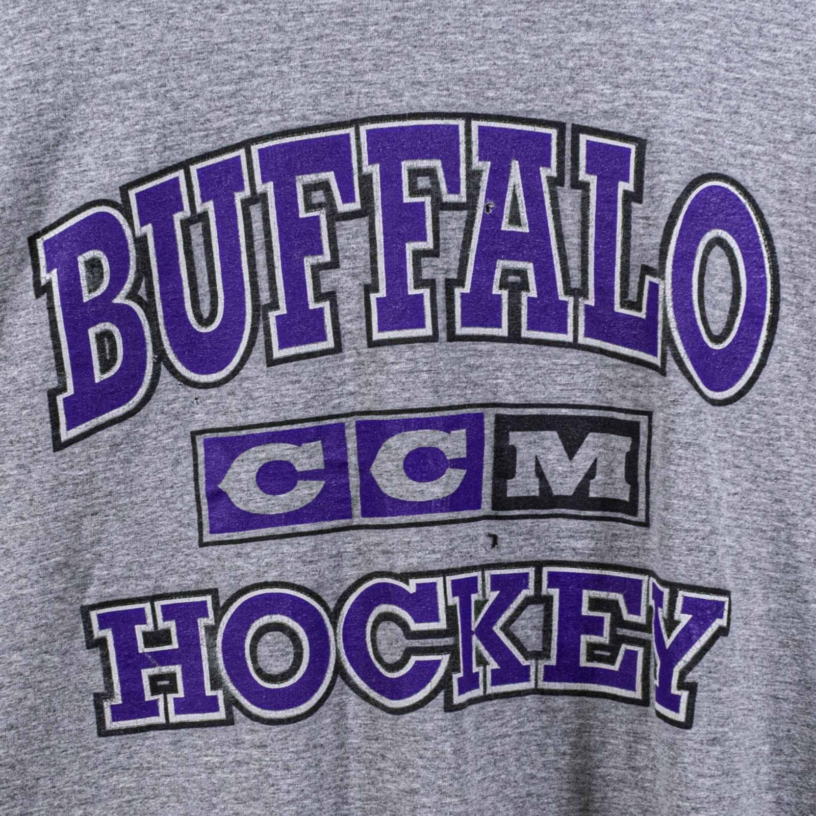 Buffalo Hockey CCM T-Shirt Russell Athletic Large VTG 90s Y2K Streetwear