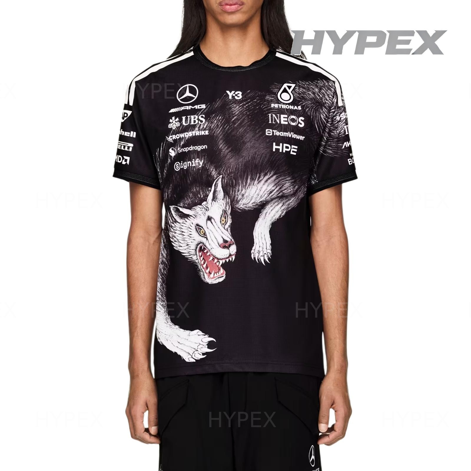 Y-3 F1 DRVR Short-Sleeve Jersey &lsquo;Black&rsquo; Men KQ9844 New Size