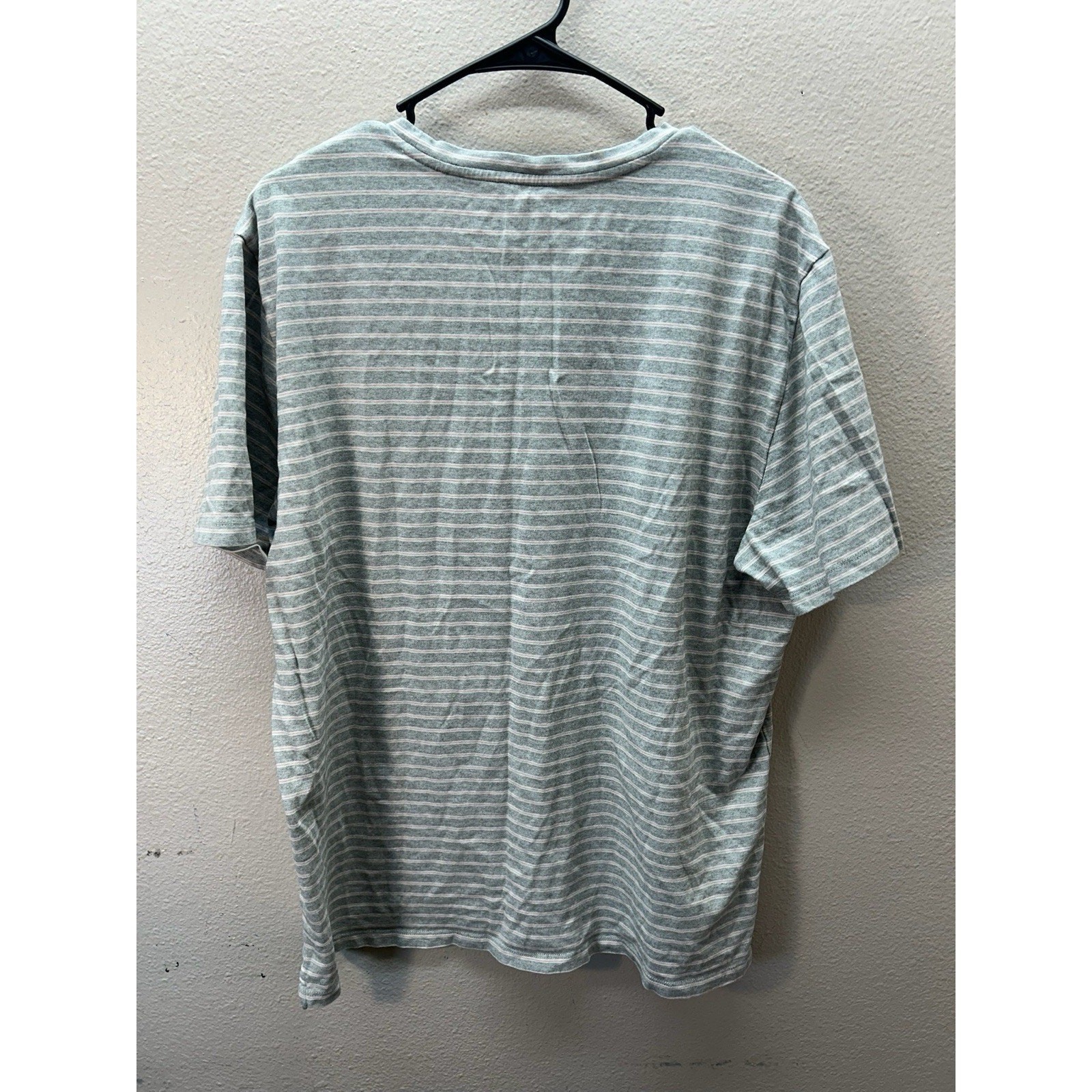 Vince Short Sleeve T-Shirt Men&rsquo;s Crewneck Tee XL Gray Striped Relaxed Basic