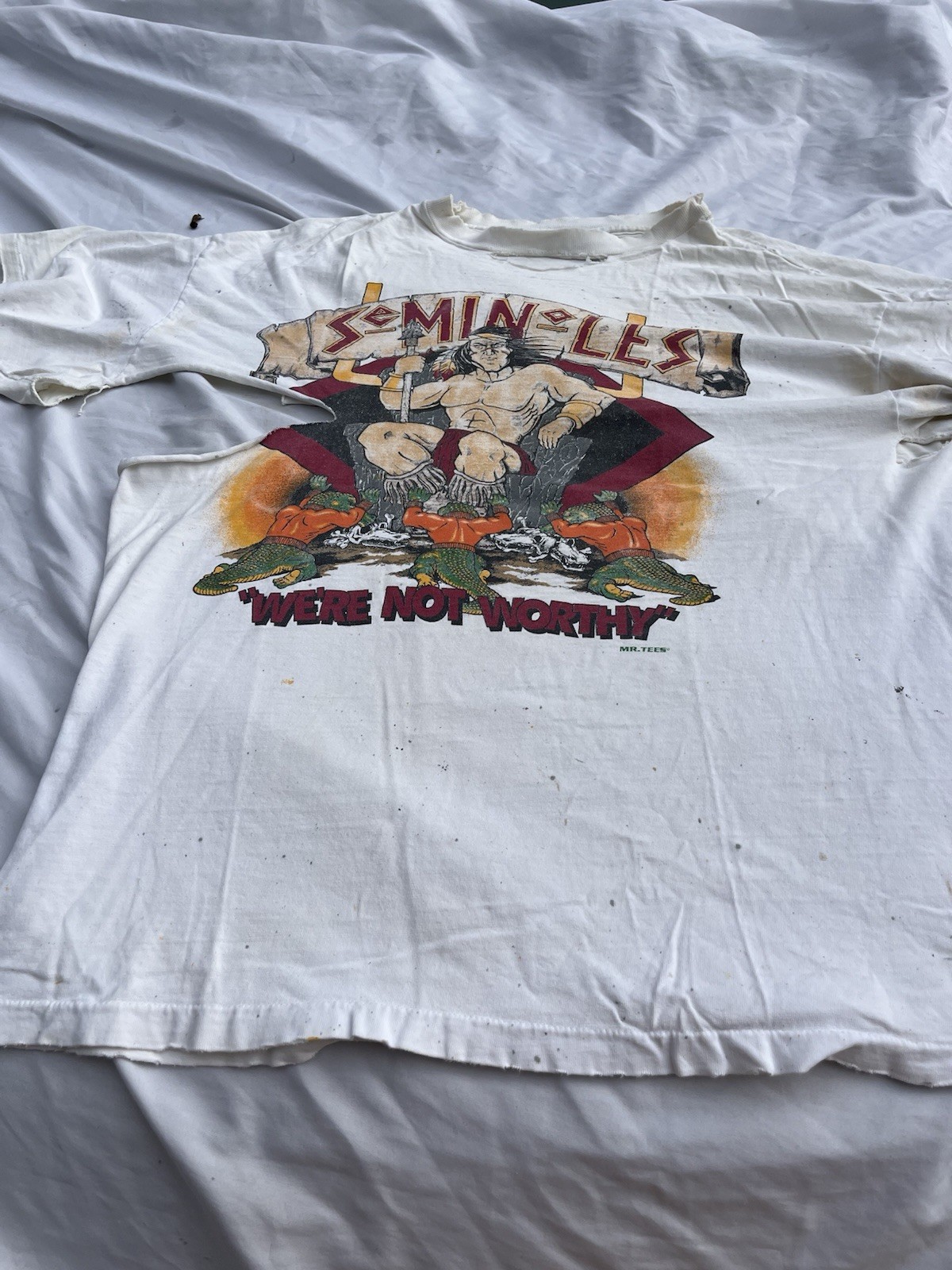 VTG 90’s Florida State University Seminoles FSU Vs Gators Rivalry T-Shirt Sz XL