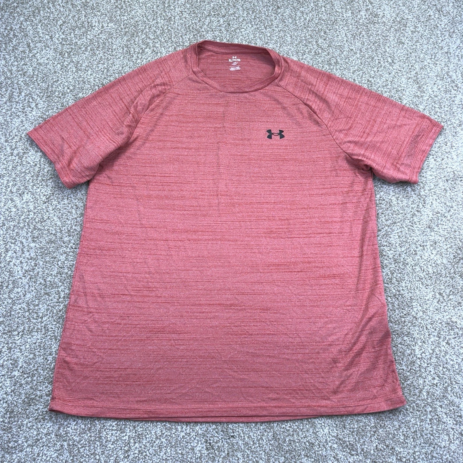 Under Armour Training T Shirt Mens XL Red Short Sleeve Raglan 1377843