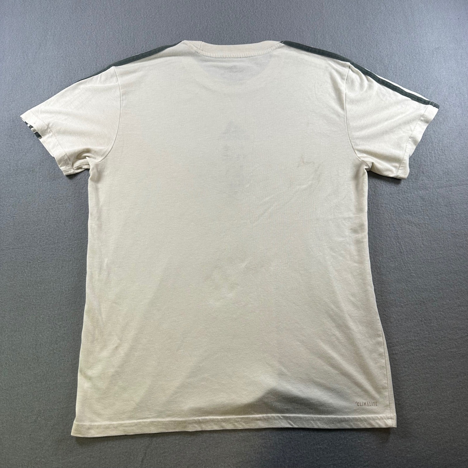 Adidas Ultimate 2.0 Climalite Graphic T-Shirt Mens Medium Cream Green DW5113