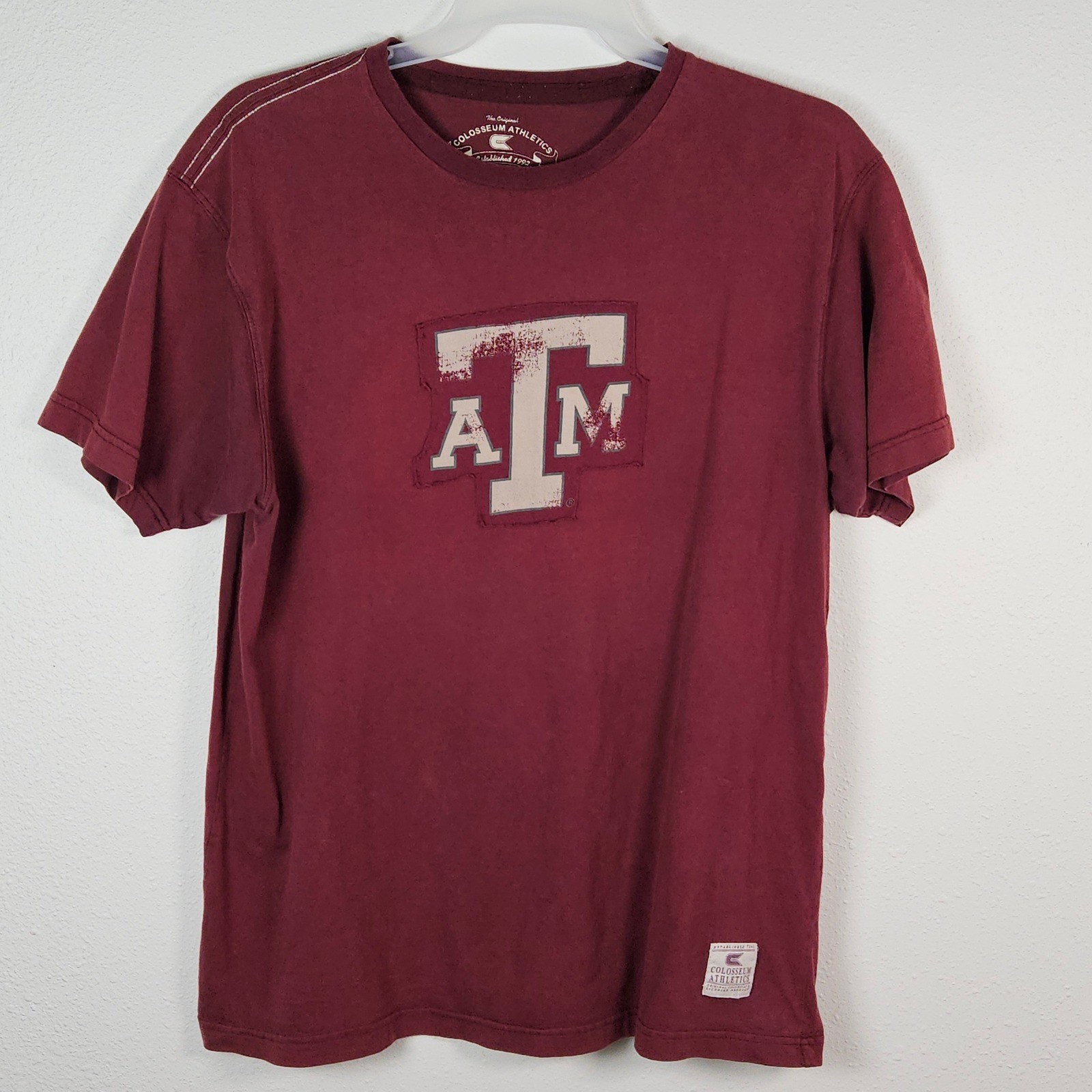 Colosseum Athletics Texas A&M Aggies Maroon T Shirt Mens XL Cotton Collegiate
